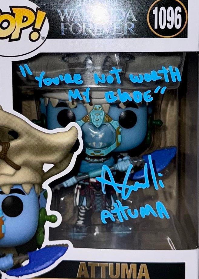 Alex Livinalli Signed Funko Pop #1096 "Attuma" (Black Panther) - JSA COA #01
